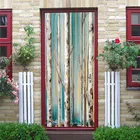 Наклейка на дверь из белой березы, с природным ландшафтом, большого размера, для гостиной, офиса, кафе, ремонта помещений, съемная