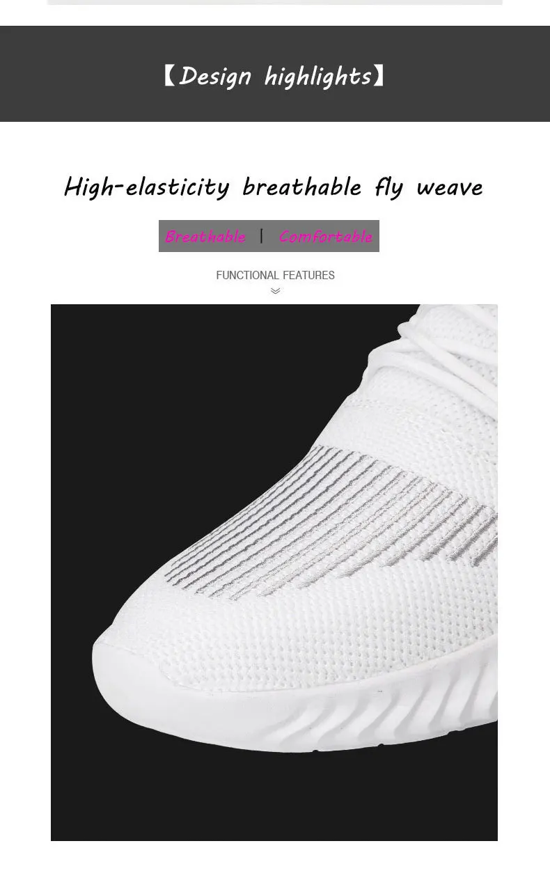 Мужские кроссовки Flyknit Дышащая повседневная мужская обувь Light Large Size Tennis Male Поддержка взрослых Dropshipping 39-47