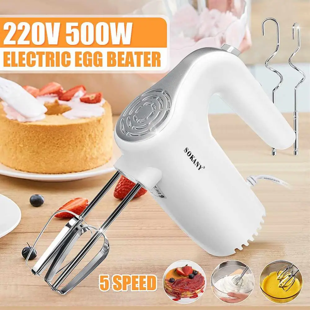 

800/500W Electric Hand Mixer Whisk Egg Beater Cake Baking Home Handheld Small Automatic Mini Cream Food Whisk Blenders Kitchen