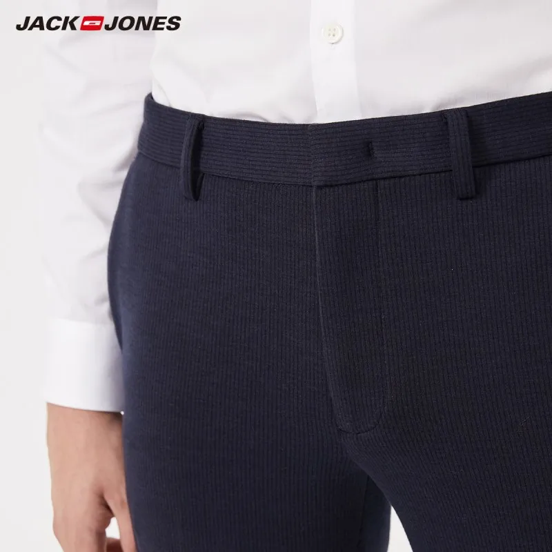 JackJones мужские Базовые деловые смарт повседневные облегающие брюки 219314563|Узкие