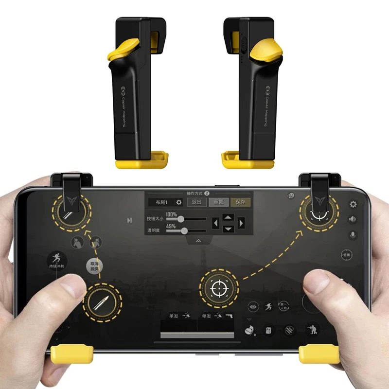PUBG игра для мобильного телефона контроллер без беспроводной геймпад Bluetooth триггер аксессуары четыре пальца пот-доказательство пальцев крышка рукава