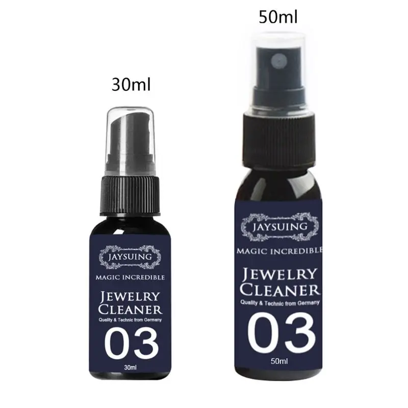 

918F 30ml 50ml Concentrate Jewelry Cleaner Anti-Tarnish Quick Jewellery Cleaning Spray for Watch Diamond Silver Gold Jewelry