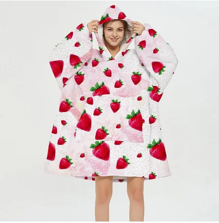 

Hoodie Sweatshirt For Women Men Oversize Hoody Sweatshirt Blanket Coat Comfy Pullover TV blanket Warm Homewear hooded