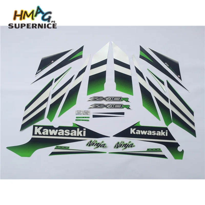 

Sticker For Kawasaki Ninja ZX10R ZX 10R 2015 Full Kit Decal High Quality Motorcycle Guard 30th Racing Decorative Guard