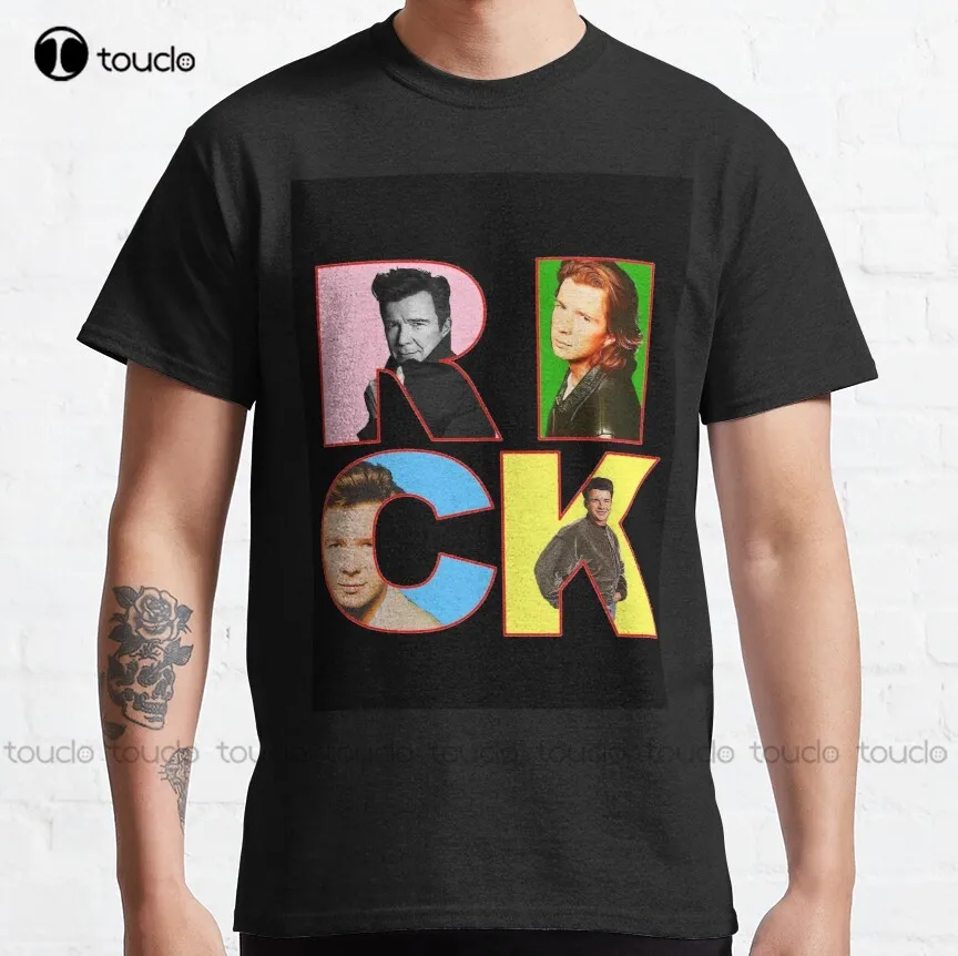 

Rick Astley Pop Art Rick Classic T-Shirt christian shirts for women Custom aldult Teen unisex digital printing Tee shirt xs-5xl