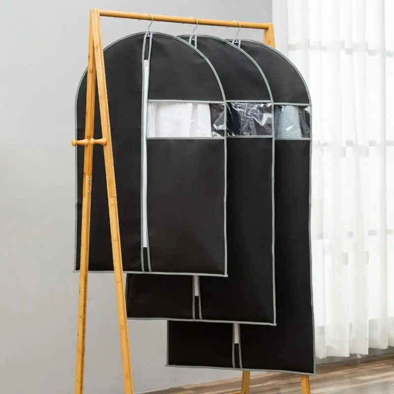 Suit Dust Jacket Cover Dust-proof for Non-woven Cloth and Visible Transparent Clothing Dustproof Clothes Bag | Дом и сад