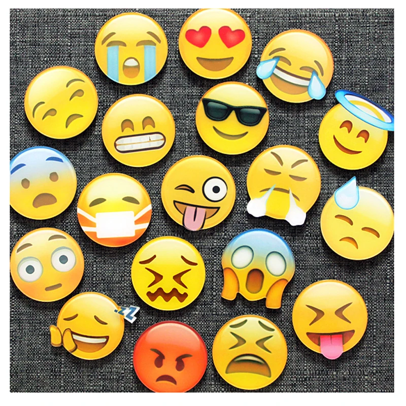 

1pc 30mm E moji Refrigerator Stickers Crystal Funny Badge For House Kitchen Decoration Tool Office Cabinets Whiteboards Gift 005