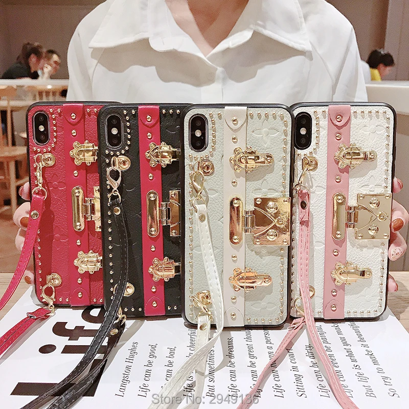 Для Apple XS max чехол для мобильного телефона кожаный кронштейн 8plus защитный чехол для iphone мягкий чехол мессенджер XS для мобильного телефона cas