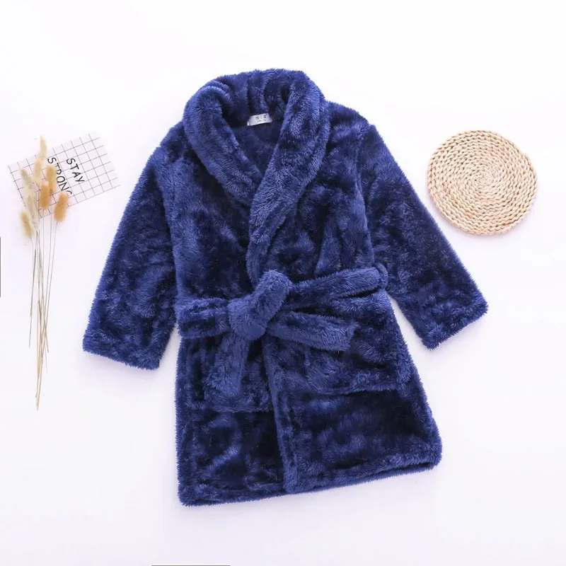 

Детская ночная рубашка для мальчиков и девочек Детские фланелевые банные халаты детские удлиненные банные халаты утепленная ткань