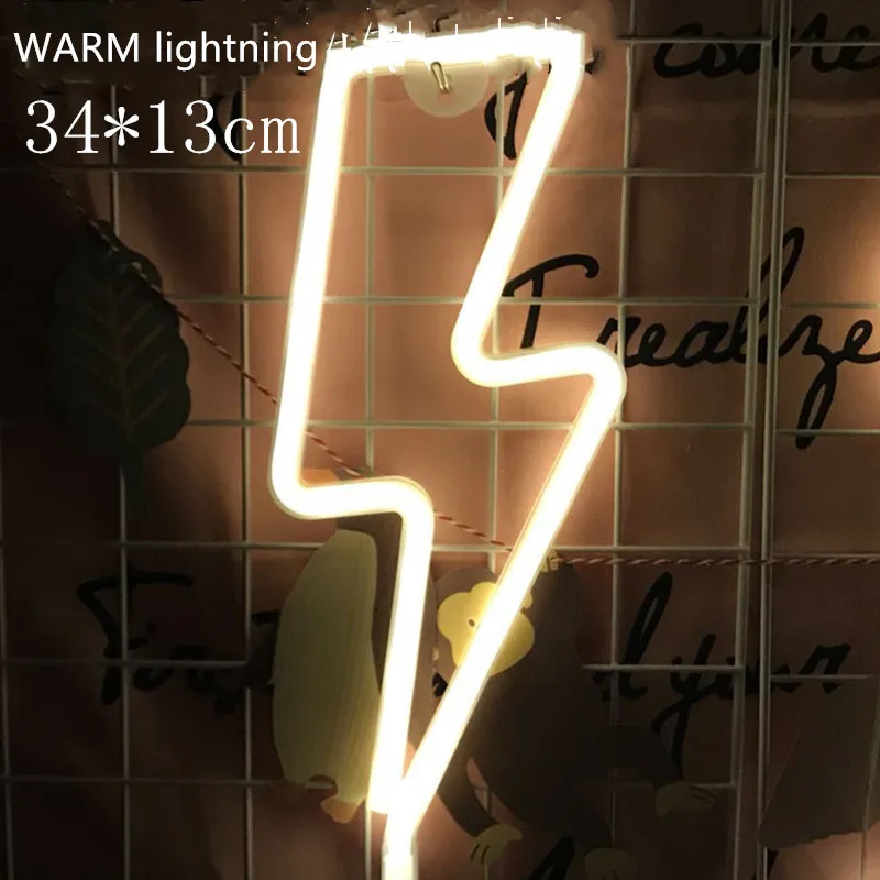 Креативный светодиодный неоновый светильник с разноцветными радужными звездами