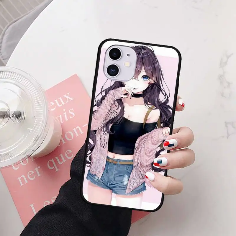 Сексуальные трусы с рисунком аниме Kawaii для девочек кошки чехол Coque Fundas Iphone 11 PRO MAX X