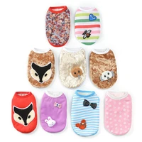 fleece dog clothes cartoon puppy pet clothing for dogs coat winter warm dog vest cat clothes for dogs outfit chihuahua yorkshire