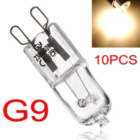 10pcs g9 halogen light bulbs 230 240v 25w 40w frosted transparent capsule case led lamps lighting warm white for home kitchen
