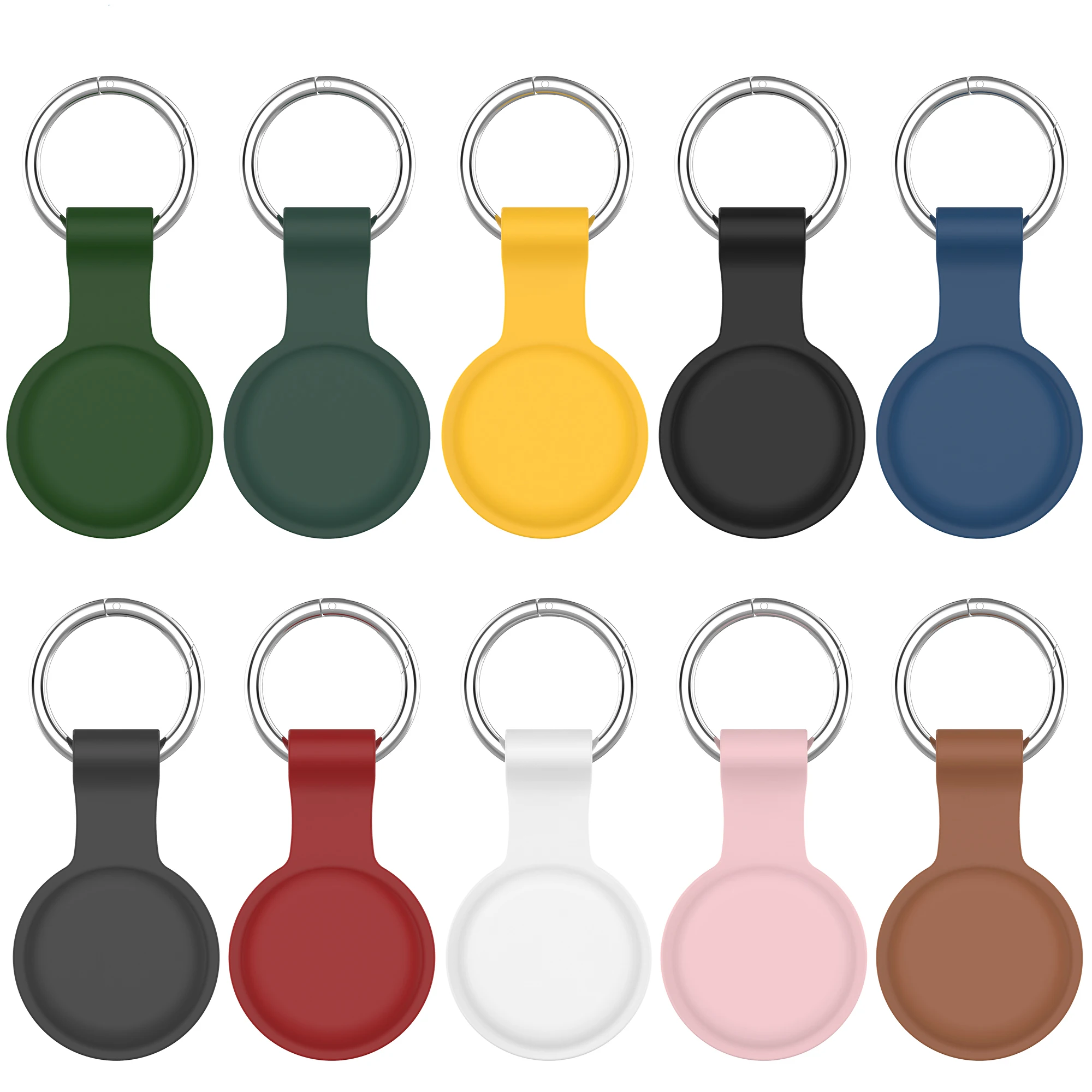 

For Apple Airtags tag Liquid Silicone Protective Sleeve For Apple Locator Tracker Anti-lost Device Keychain Protective case