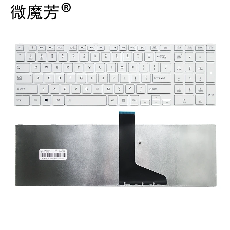 

US For Toshiba for Satellite L850 L850D L870 L870D L855 L855D C855 Laptop Keyboard English