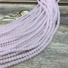 Бусины стеклянные, граненые, 3x4 мм, 1 нитка