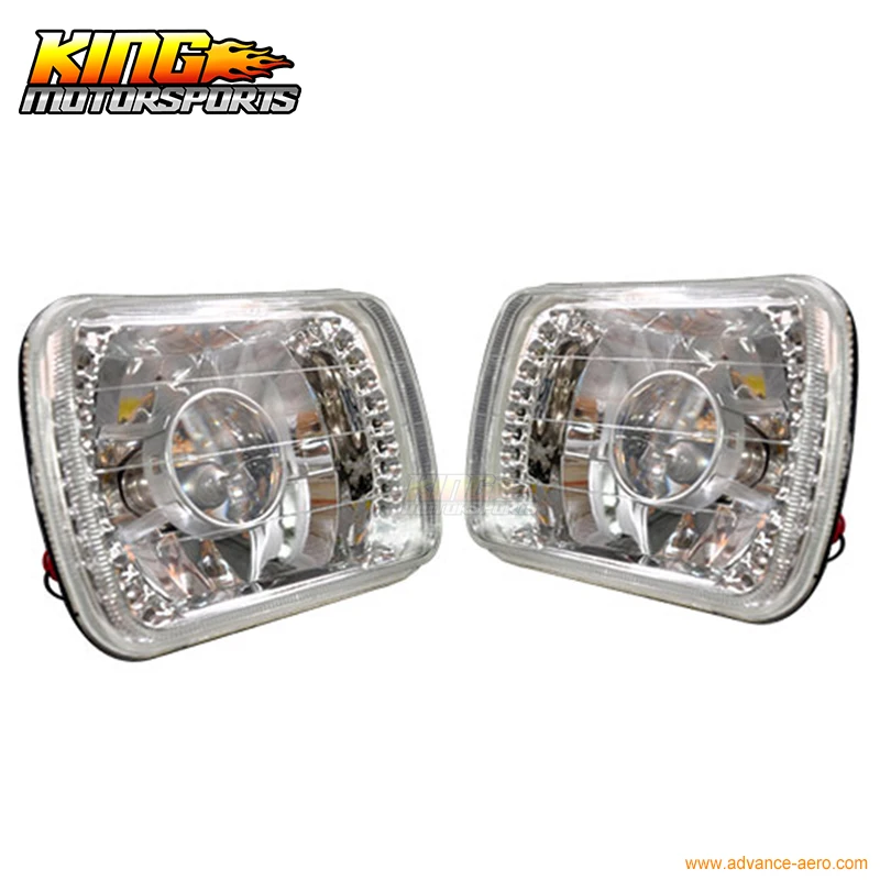 7 InchX6 дюймов H4 лампы кристально чистый светодиодный проектор фары пара США