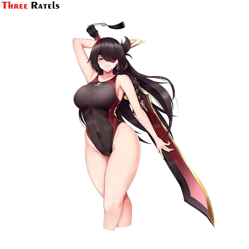 

Three Ratels A146 Paimon And Beidou Genshin Impact DIY Decal For Suitcase Luggage Laptop Motorcycles Car Decoration Sticker