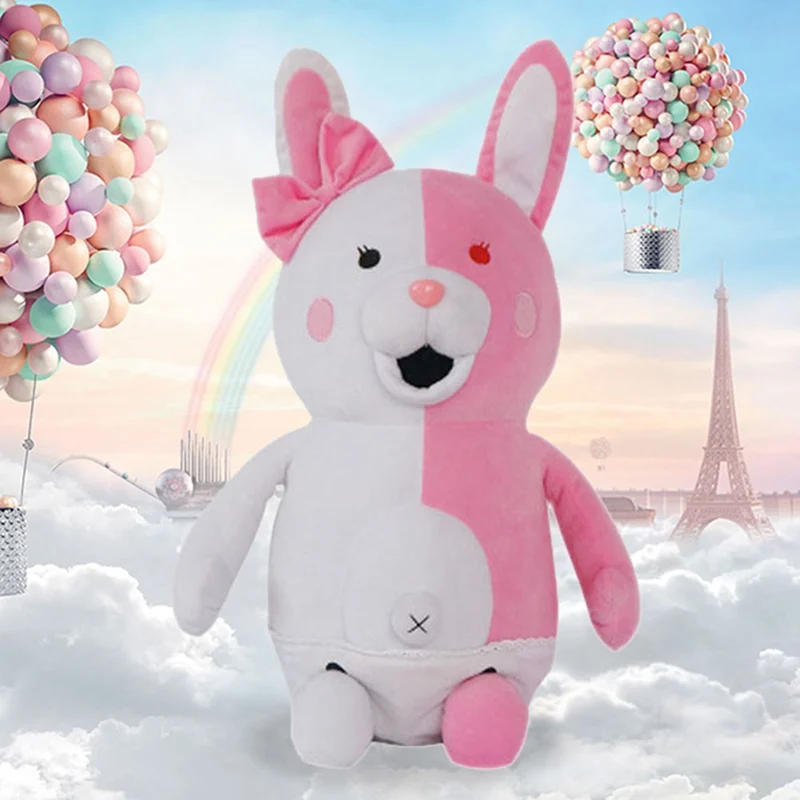 Новинка розовый и белый кролик мономи плюшевые игрушки спуск данганронпа