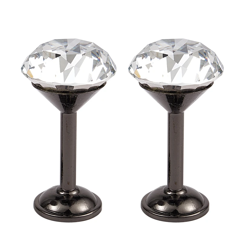 2 шт. черный держатель для штор с кристаллами|Одноразовая посуда вечеринок| |