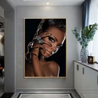 Современная африканская Обнаженная женщина индийская портрет, холст, живопись плакаты и принты Скандинавская Настенная картина для декора гостиной