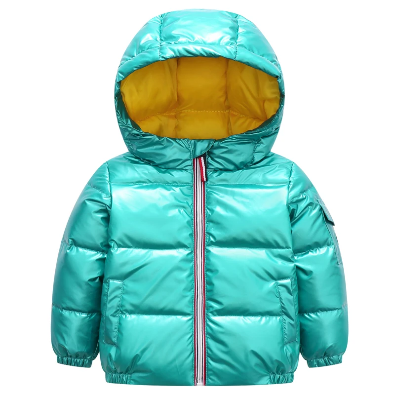 

2021 New Coat Kids Boy Girls Fashion Down Cotton Jacket Winter Autumn Hooded Thick Warm Children Clothes Baby Outerwear 0-10y