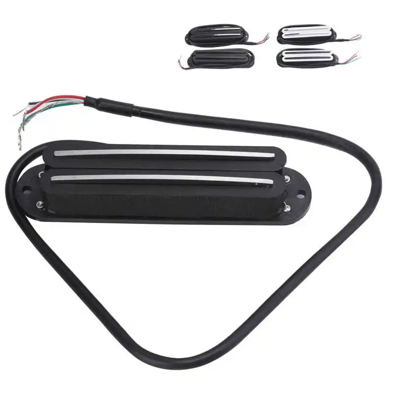 Хамбакер Для электрогитары 11K с двойной направляющей магнитный катушкой 4 цвета -