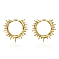 wangaiyao round bead earrings female fashion simple earrings temperament sweet geometric ear buckle ear jewelry