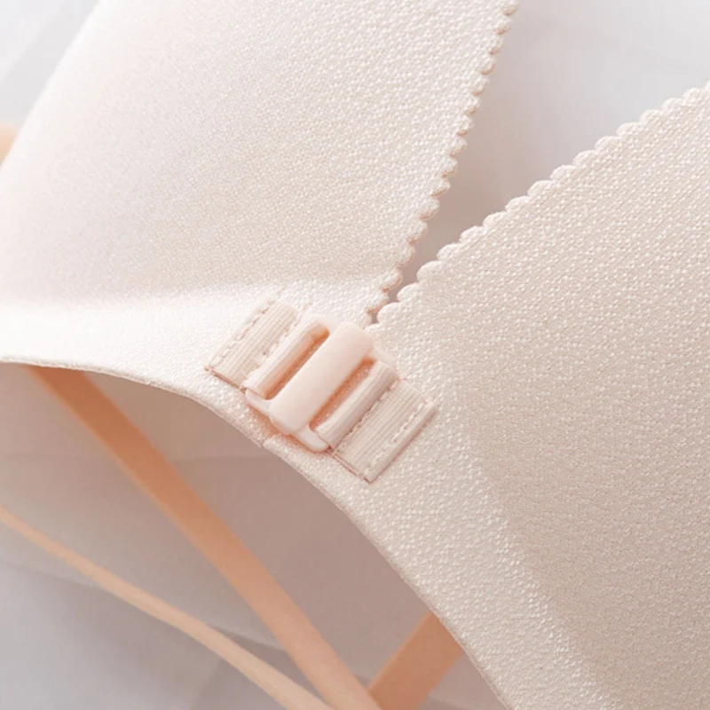 

Backless Seamless Bras for Women Lingerie Invisible Bra Push Up Bralette Front Closure Strap Underwear