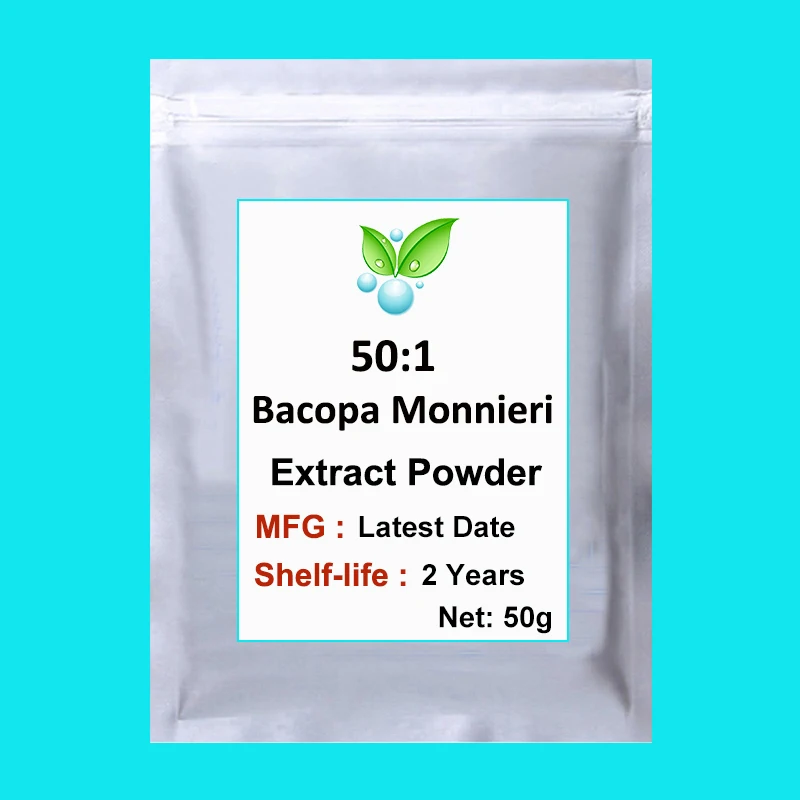 

50:1 Bacopa Monnieri Extract Powder,Bacopa Monniera,BM,Brahmi,Bacosides,Memory Boost,50-1000g False Purslane,Anti-anxiety effect