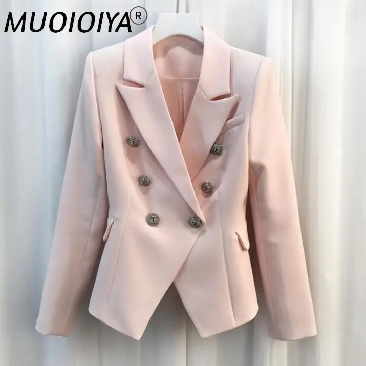 

Женский двубортный Блейзер, элегантный подиумный Блейзер, дизайнерская одежда, 2021