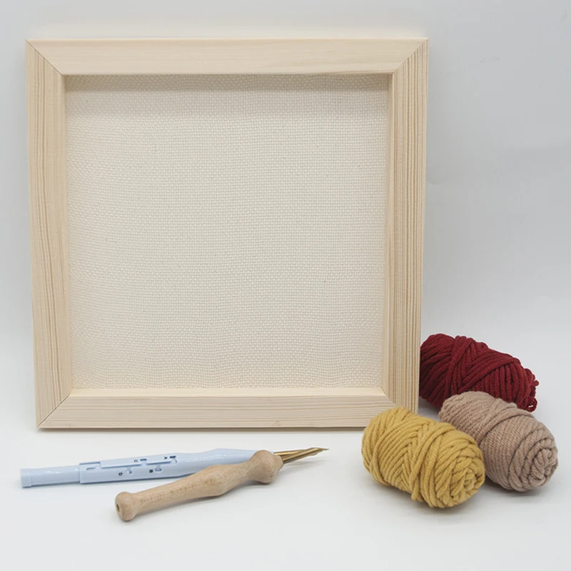 Flosky хлопок монахов ткань с деревянной рамкой для коврик вышивкой подключение