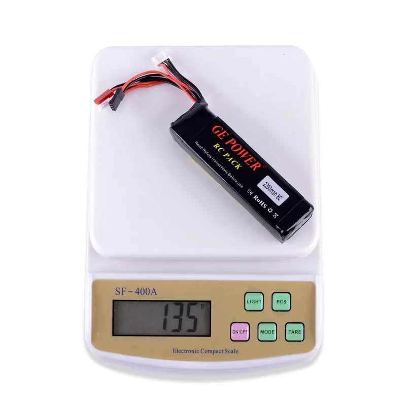 Передатчик дистанционного управления 1 2 шт. 11 В 2200 мАч 8C GE Power RC Lipo аккумулятор для