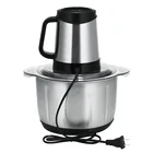 Портативные мясорубки 4L, автоматическая электрическая мясорубка, измельчитель, 2 скорости, 5 лезвий, миксер из нержавеющей стали для продуктов, блендер, кухонная машинка для приготовления пищи