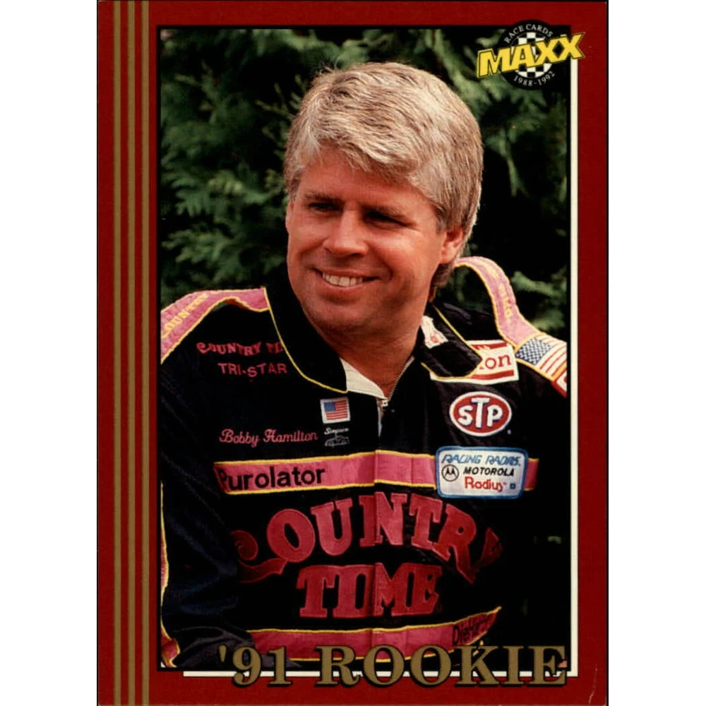 Maxx 1992 Коллекционная карточка Nascar №99 Bobby Hamilton (Rookie of the 1991 year) | Game Collection Cards