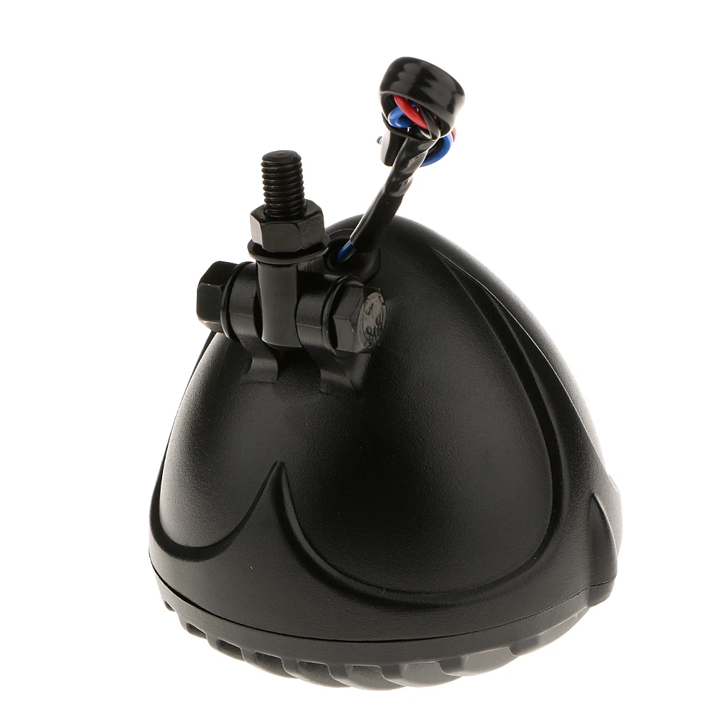 1 Pcs Motorcycle Front Headlight with Grill Cover Housing For Bobber 12V 55W H4 Bulb Running Lights& Low Beam 5 Colors