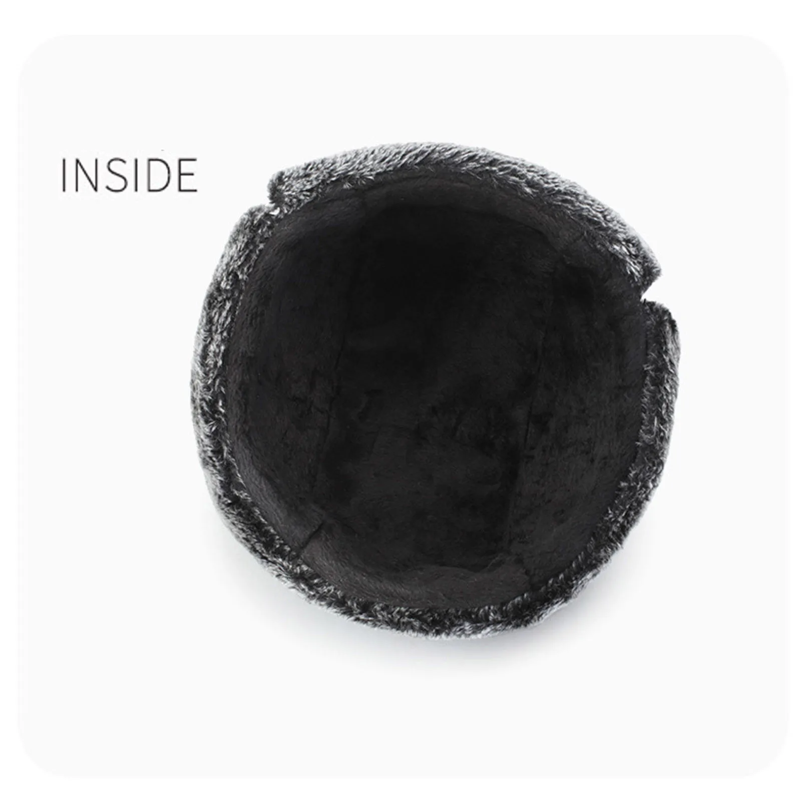 

Winter Fur Warm Windproof Hat Men Women Cap With Scarf Bomber Faux Fur Ear Flap Cap Black Ski Trooper Trapper Cold Anti-snow Cap