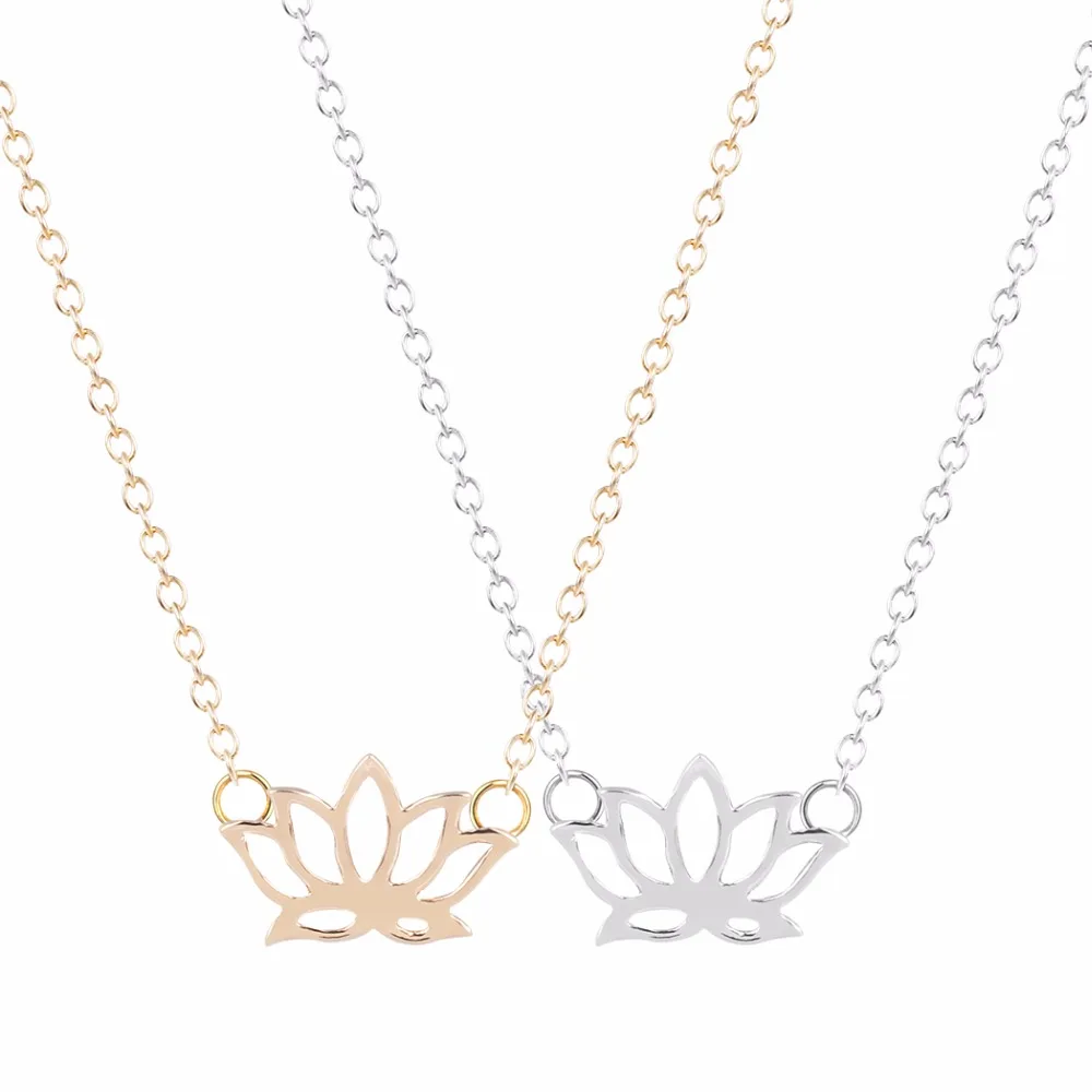 Минималистичное ювелирное изделие в виде лотоса модное цветочное ожерелье для