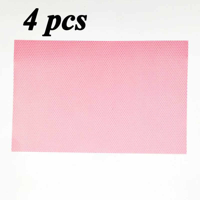 4pcs pink 1 шт./4 шт. коврик для холодильника Антибактериальный противообрастающий плесени влажная салфетка под приборы коврики для холодильника холодильник водонепроницаемый - Цвет: 4pcs pink