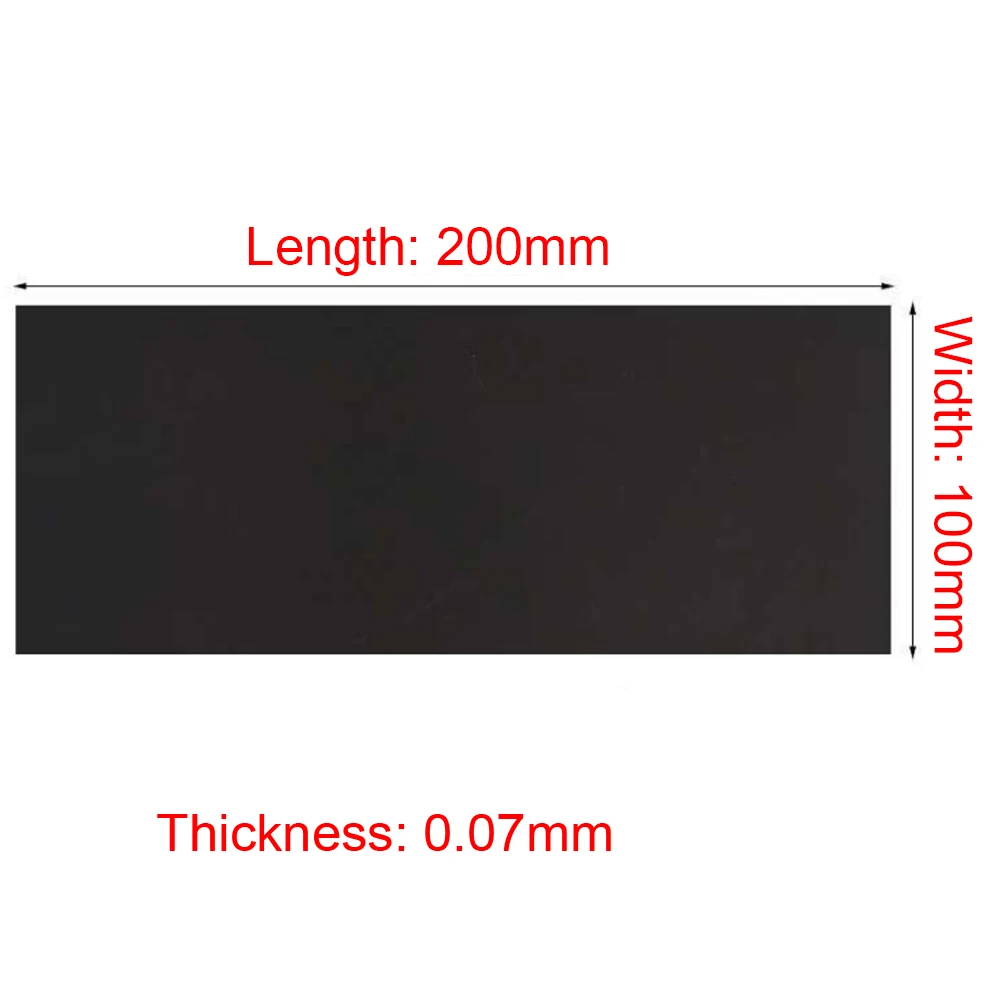 

100x200x0.07mm Lightweight Film Multipurpose Graphite Sheet Heatsink GPU CPU Cooling Chip High Thermal Conductivity For Computer