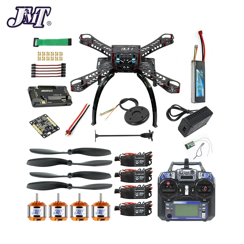 JMT Полный комплект DIY GPS Дрон RC Стекловолоконная рама Мультикоптер FPV APM2.8 1400KV