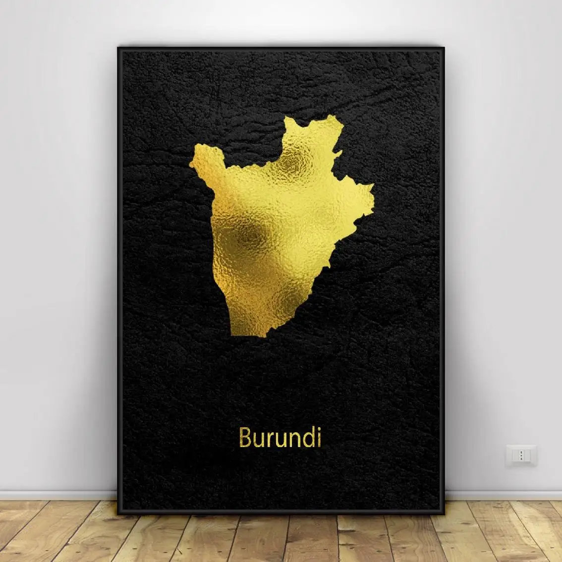 Картина на холсте Золотая карта декор для гостиной современный настенный постер