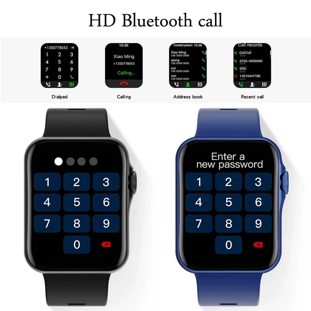

D06 Smart Watch Bluetooth Call Waterproof 1.6 Inch Split Screen Blood Oxygen Monitoring Sport Smart Bracelet For Android IOS