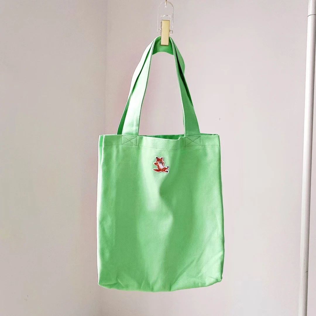 Fox Embroidery 2021 New Women's Shopping Bags One Shoulder Ladies Green Handbags | Багаж и сумки