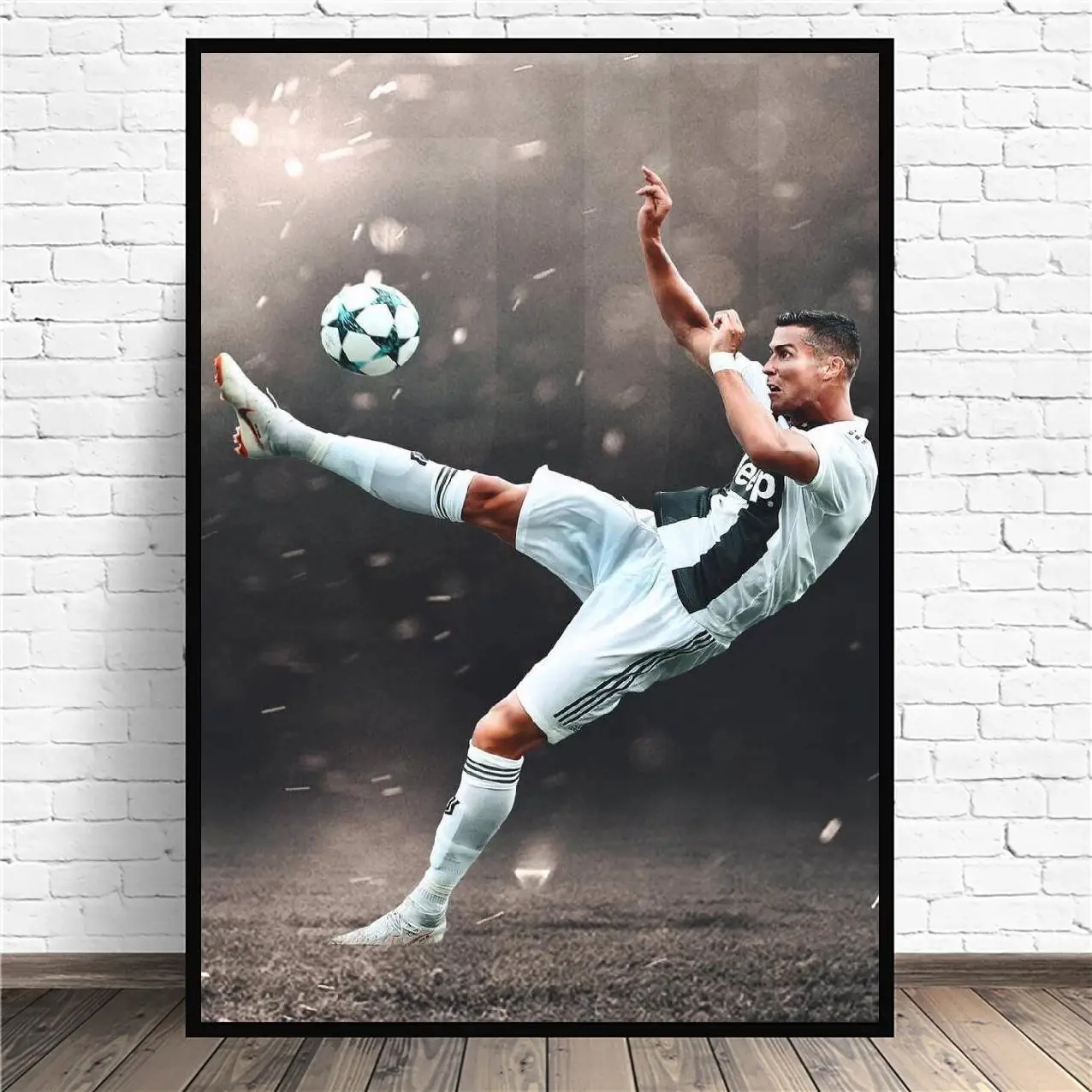 Картина на холсте с изображением футбола Роналду настенный плакат