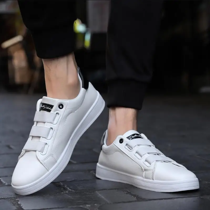 Туфли мужские высокие деловые повседневные простая дышащая обувь для скейтборда