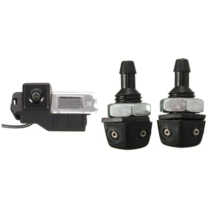 

2 Set Car Accessories: 1 Set Front Window Windshield Sprayer Nozzle & 1 Set Car Reversing Parking Rear View Camera