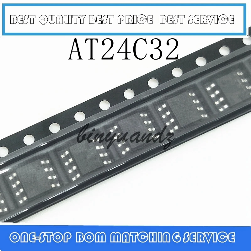 

200pcs/lot New AT24C32 24C32 24C32N 24C32AN SOP-8 Block/serial EEPROM memory IC