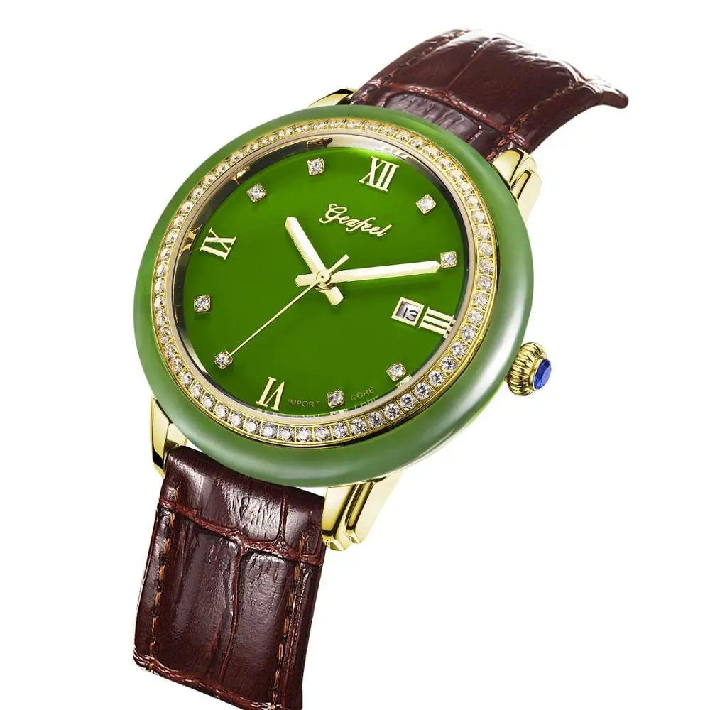 

LUXURY MEN WATCH BRAND NATURAL JADE WOMEN WATCHES FASHION CREATIVE COUPLE WRISTWATCH TOP NEW PERSONALITY BUSINESS MAN CLOCK