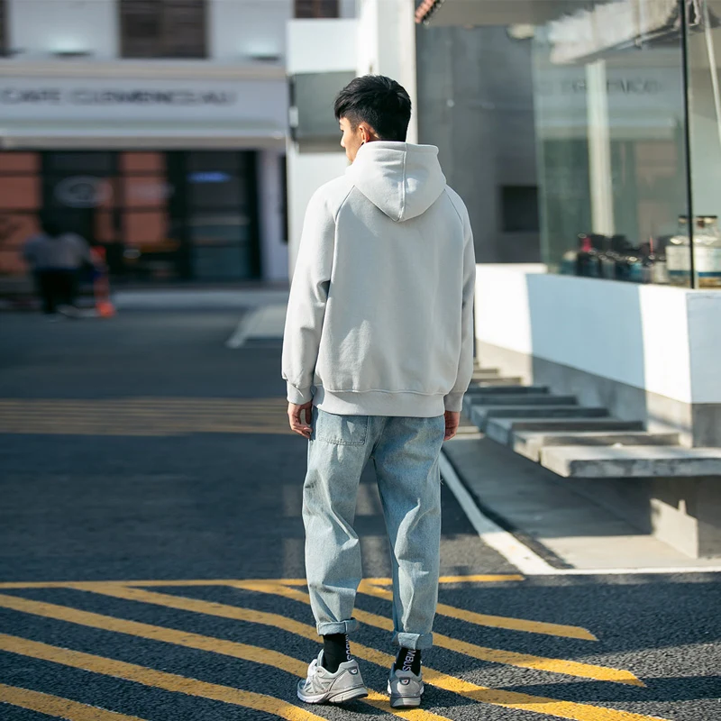 

Korean Style Hoodies Casual Loose Fashion Autumn Hip Hop Harajuku Streetwear Hoodies Poleron Hombre Men's Clothing DB60WY